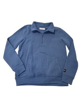 Abercrombie Kids Classic Quarter-Zip Pullover Sweater in Blue size 13-14